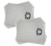 vhbw 10x Sacs remplacement pour Kärcher 2.863-314.0, KFI 357 pour aspirateur - microfibre non tissée, 53cm x 44cm blanc