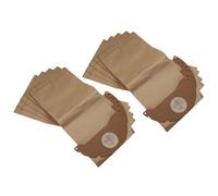 vhbw 10x Sacs remplacement pour Kärcher 4002667015317, 6.904-143.0, KFI 252 pour aspirateur - 44cm x 20cm marron