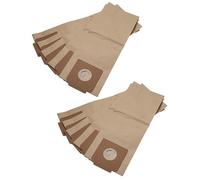 vhbw 10x Sacs remplacement pour Kärcher 69043350, 69043330, 6.904-335.0, 6.904-333.0 pour aspirateur - 24cm x 15cm marron