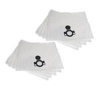 vhbw 10x Sacs remplacement pour Mirka 842028044518, 8999700211 pour aspirateur - 27cm x 21,5cm blanc