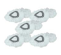 vhbw 10x Serpillères remplacement pour Vileda 152623 pour balai nettoyant - microfibre, noir / blanc