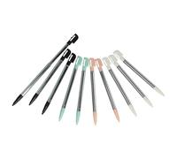 vhbw 10x Stylos de Saisie Compatible avec Nintendo 2DS, DSi XL, DS Lite, DSi Console de Jeux - 8,8 cm de Long, Extensible