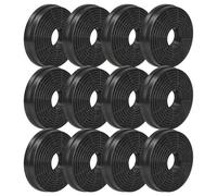 vhbw 12x Filtres à charbon actif compatible avec Candy CCE11041X 36900991 hotte aspirante - 10,5 cm