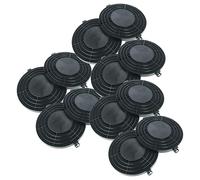 vhbw 12x Filtres à charbon actif compatible avec Ikea 103.045.86, 103.045.86HDL4160WHOTTEIK, 103.045.91HDLN1160SHOTTEIK hotte aspirante - 25,5 cm