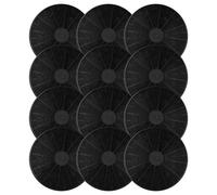 vhbw 12x Filtres à charbon actif compatible avec PKM 9099, RH-6004 / 450, 9878 LZ, 9999, 9090 ISZ, 9860LZ, 9860/L hotte aspirante - 17,5 cm