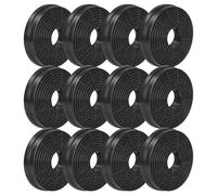 vhbw 12x Filtres à charbon actif compatible avec Respekta CH 3300 GISS, CH 3300 GIS, CH 3100 GISW, CH 3100 GISS hotte aspirante - 10,5 cm