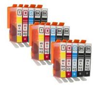 vhbw 15x cartouche d'encre compatible lot pour HP 655, CZ109AE, CZ110AE, CZ111AE, CZ112AE G