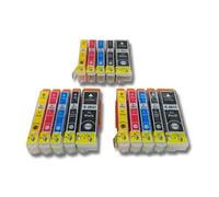 vhbw 15x cartouche pour imprimante en lot pour Epson Expression Premium XP-615, XP-700, XP-710, XP-800, XP-810.