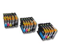 vhbw 15x cartouches d'imprimante encre d'impression Set pour Brother MFC-J480DW, MFC-J680DW