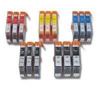 vhbw 15x cartouches compatible pour HP Officejet 6000, 6500A e-All-in-One imprimante - Set cyan, magenta, jaune, noir, photo noir G