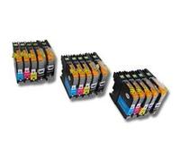 vhbw 15x cartouches d'imprimante encre d'impression Set pour Brother MFC-J480DW, MFC-J680DW G