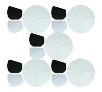 vhbw 15x filtre à charbon actif, 15x filtre à graisses, 30x filtre papier compatible avec DeLonghi F628, F627 220V friteuse - 60 filtres