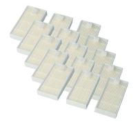 vhbw 15x filtre compatible avec Medion MD16192, MD18500, MD18501, MD18600, MD19510, E32 SW, MD18510, MD19500 aspirateur - filtre HEPA blanc