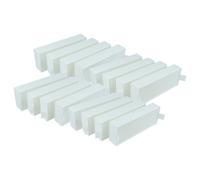 vhbw 16x Filtre compatible avec Siemens EX877LA70(00), EX877LX67E/20, EX877LX67E/03, EX877LX67E/02, EX877LX67E/01 hotte de cuisine, papier filtre