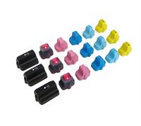 vhbw 18x cartouches compatible avec HP Photosmart C6288, C7150, C7100, C7180, C7177, C7185, C7183, C6280, C6286, C6283 imprimante