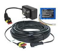 vhbw 1x Alimentation, 1x Batterie 2600 mAh, 1x Câble Basse Tension 20 m Compatible avec Gardena SILENO City, Minimo, Life, Plus Tondeuse à Gazon