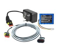 vhbw 1x Alimentation, 1x Batterie 2600 mAh, 1x Câble Basse Tension 3 m Compatible avec Gardena SILENO R130Li (2016), R100LiC Tondeuse à Gazon