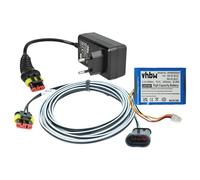 vhbw 1x Alimentation, 1x Batterie 3400 mAh, 1x Câble Basse Tension 3 m Compatible avec Husqvarna Automower 405X, 420, 415X Tondeuse à Gazon