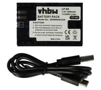 vhbw 1x Batterie compatible avec Canon EOS 5DS, 5DS R, 60D, 5D Mark III, 5D Mark IV, 6D, 5D Mark II, 60Da appareil photo (1600mAh, 7,4V, Li-ion), pri