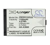 vhbw 1x Batterie Compatible avec Emporia A3690, SafetyPlus téléphone Portable (1100mAh, 3,7V, Li-ION) - Remplacement pour AK-A3660, BAT-A3690
