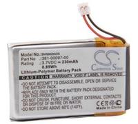 vhbw Batterie Compatible avec Garmin Approach S62, S60 smartwatch Montre connectée Bracelet Fitness (230mAh, 3,7V, Li-polymère)