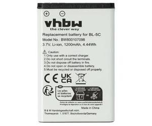 vhbw 1x Batterie Compatible avec Geemarc CL8400, CL8350, CL8300, CL8200 téléphone Portable (1200mAh, 3,7V, Li-ION)