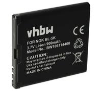 vhbw 1x Batterie Compatible avec Nokia X7, X7-00 8GB, Oro, T7, X7-00, N85, C7-00, N86 8MP, C7 téléphone Portable (900mAh, 3,7V, Li-ION)