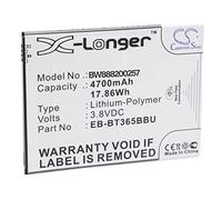 vhbw 1x Batterie Compatible avec Samsung Galaxy Tab Active 8.0, Active LTE, Active WiFi, M-T395C, SM-T360, SM-T360NNGAXAR Tablette Pad (4700mAh, 3,8V, Li-polymère)