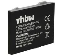 vhbw 1x Batterie Compatible avec Siemens S65V, SP65 Emoty, S66, SK65, SP65, S75 téléphone Portable (750mAh, 3,7V, Li-ION)