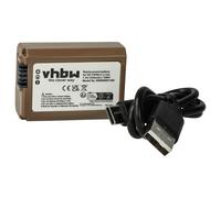 vhbw 1x Batterie compatible avec Sony Alpha NEX-3DW, NEX-3K, NEX-3KS, NEX-3N appareil photo (1030mAh, 7,4V, Li-ion), puce d'information, prise USB-C