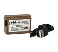 vhbw 1x Batterie compatible avec Sony Alpha NEX-F3D, NEX-F3K, NEX-F3Y, NEX-F3B appareil photo (900mAh, 7,4V, Li-ion), puce d'information, prise USB-C