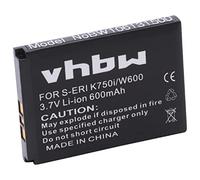vhbw 1x Batterie Compatible avec Sony-Ericsson W800i, Z300, Z520c, Z300a, Z300c, Z300i, W810i, Z520 téléphone Portable (600mAh, 3,7V, Li-ION)