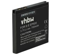 vhbw 1x Batterie Compatible avec Sony-Ericsson Xperia Mini Pro, X8, Active, Mini téléphone Portable (700mAh, 3,7V, Li-ION)