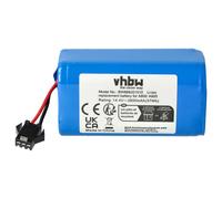 vhbw 1x Batterie compatible avec Tesvor X500, X586, X500 Pro, X583, X580R, X580 robot électroménager (2600mAh, 14,8V, Li-ion)