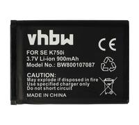 vhbw 1x Batterie Remplacement pour Sony-Ericsson BST-37 pour téléphone Portable (900mAh, 3,7V, Li-ION)