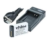 vhbw 1x Chargeur, 1x Batterie Compatible avec Canon Legria Mini X