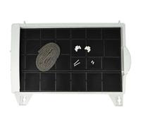 vhbw 1x Filtre à charbon actif compatible avec Pitsos 2MB60W/01, 2MB60W/02, 2MBK60W/01, 2MBK60/01 hotte aspirante - 45 x 32 x 4 cm