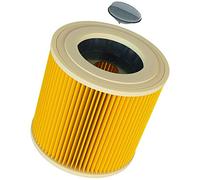 vhbw 1x filtre plissé compatible avec Powerplus POW X 323, Baier BSS 306 L, Rowenta RU5053, EH/J601415R aspirateur - jaune