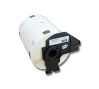 vhbw 1x Rouleau d'étiquettes + support 102mm x 51mm (600 étiquettes) compatible avec Brother PT QL-1050, QL1050N, QL-1060 étiqueteuse