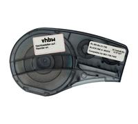 vhbw 1x Ruban compatible avec Brady M210, M210-LAB, M211 imprimante d'étiquettes 6,4m x 19,05mm Noir sur Blanc, polypropylène