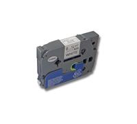 vhbw 1x Ruban compatible avec Brother PT 1250, 1230PC, 1200P, 1200, 1090, 1080, 1010, série 1000 imprimante d'étiquettes 6mm Noir sur Blanc