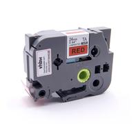 vhbw 1x Ruban compatible avec Brother PT 2400 E, 2450, 2400, 2420 PC, 2430 PC, 2450 CC imprimante d'étiquettes 8m x 24mm Noir sur Rouge