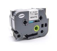 vhbw 1x Ruban compatible avec Brother PT 550, 9200, 550A, 3600, 9200PC, 9200DX, 9500 imprimante d'étiquettes 36mm Noir sur Blanc, flexible