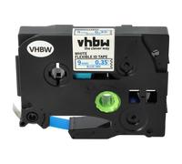 vhbw 1x Ruban compatible avec Brother PT 900, 550, 540, 3600, 500-Series, 7500VP, 7600VP imprimante d'étiquettes 9mm Bleu sur Blanc, flexible
