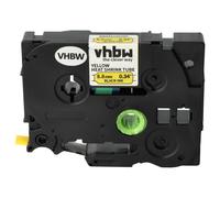 vhbw 1x Ruban compatible avec Brother PT E550, E550W imprimante d'étiquettes 1,5m x 8,8mm Noir sur Jaune, cassette de gaine thermorétractable