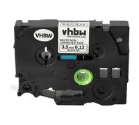 vhbw 1x Ruban compatible avec Brother PT P-touch CUBE Plus (P710BTH) imprimante d'étiquettes 3,5mm Noir sur Blanc