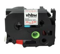 vhbw 1x Ruban compatible avec Brother PT RL 700 S imprimante d'étiquettes 24mm Rouge sur Blanc