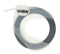 vhbw 1x Ruban de marquage 3D compatible avec Dymo E-202E, E-101, Caption Maker 1741205 imprimante d'étiquettes 3m x 9mm Blanc sur Noir