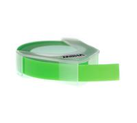 vhbw 1x Ruban de marquage 3D compatible avec Dymo Maxi 1755, Label Buddy 20008 imprimante d'étiquettes 3m x 9mm Blanc sur Vert fluo