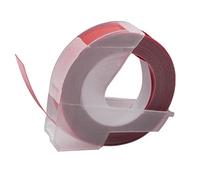 vhbw 1x Ruban de marquage 3D compatible avec Phomemo E975 imprimante d'étiquettes 3m x 9mm Blanc sur Rouge